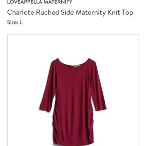 Loveapella maternity top size large